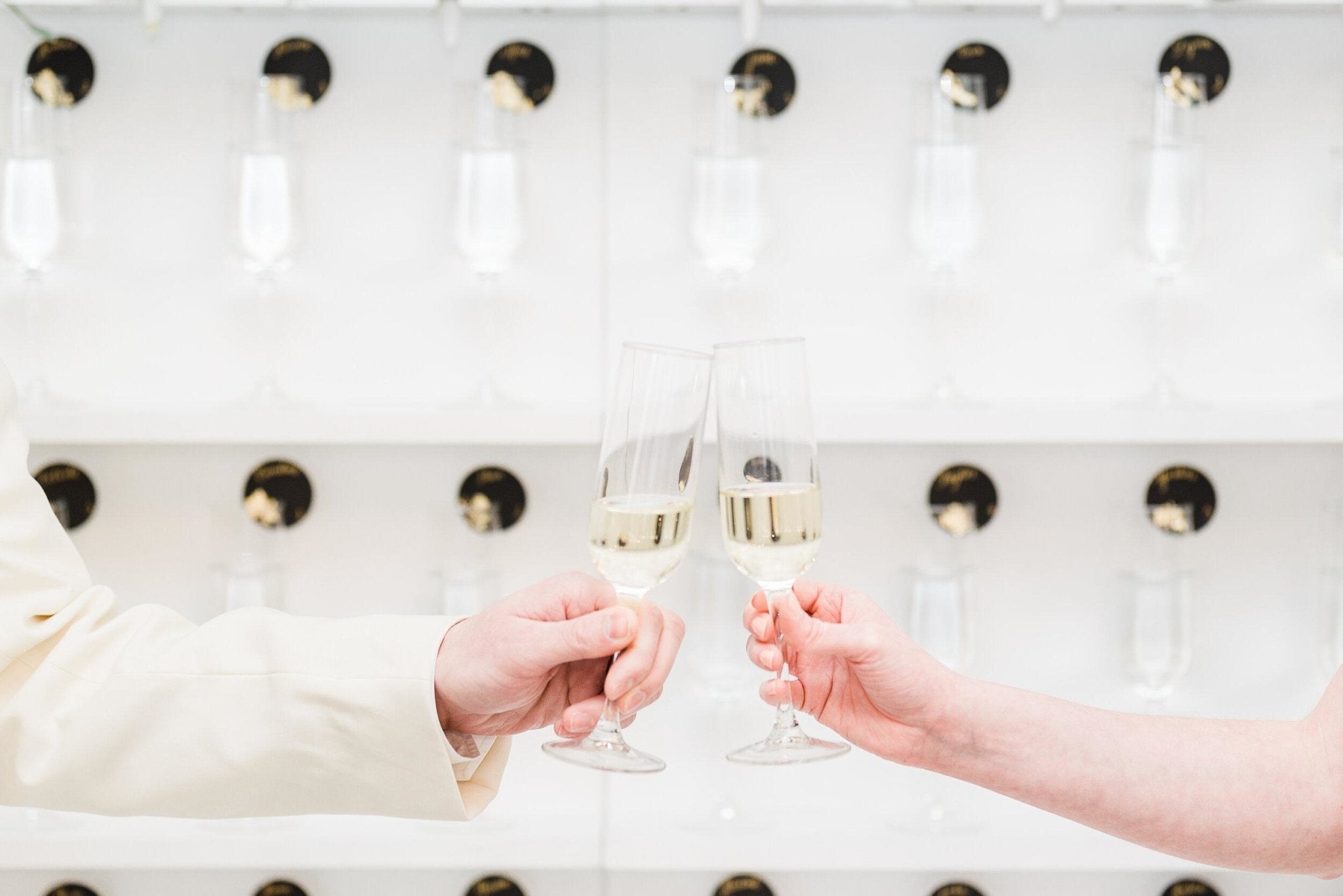 Champagne Wall Place Cards - Lively House & Home