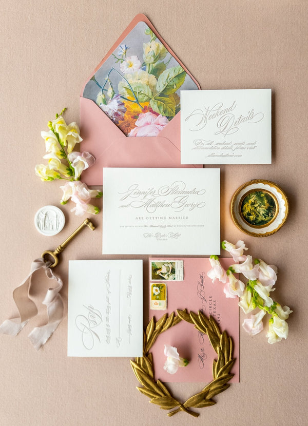 Creating the perfect color palette for your wedding stationery - Lively House & Home