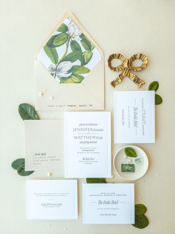 Modern Wedding Invitation Suite - Lively House & Home
