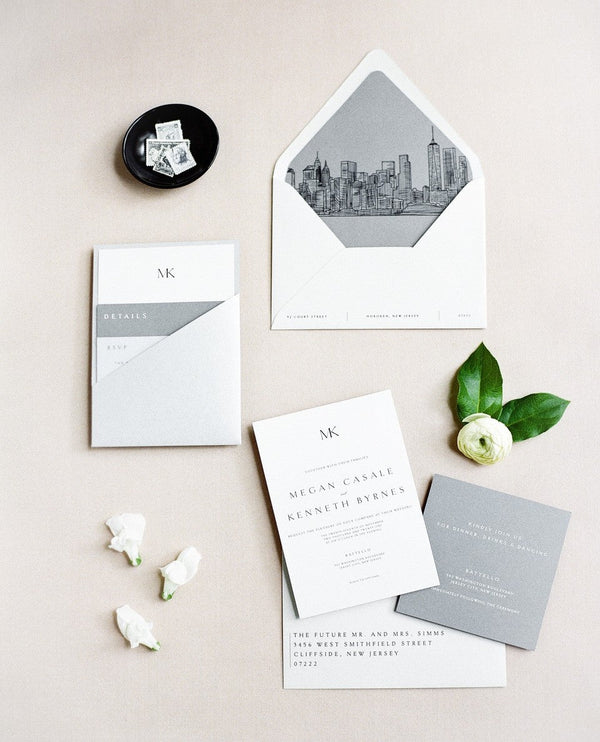 Modern Wedding Invitations - Lively House & Home