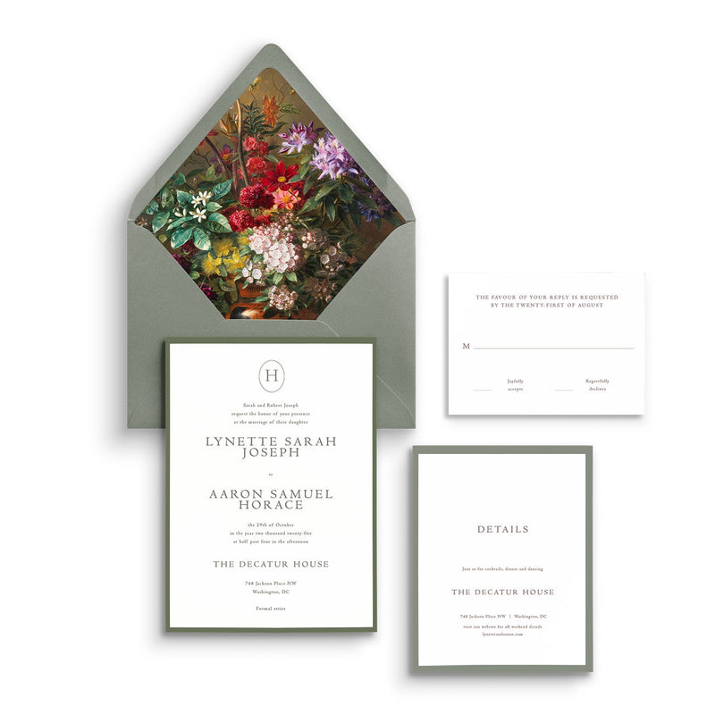 Modern Classic Wedding Invitation - Lively House & Home - Wedding Invitations