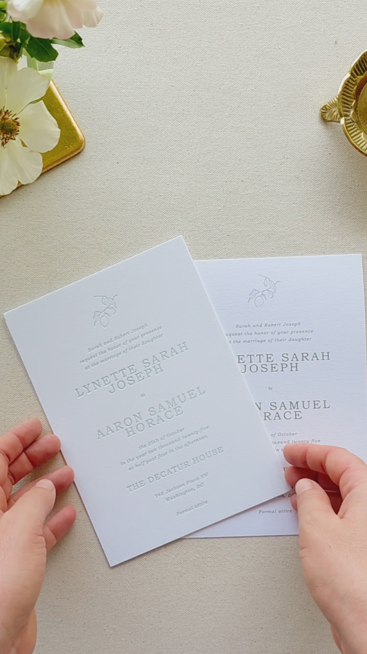 Modern Classic Wedding Invitation