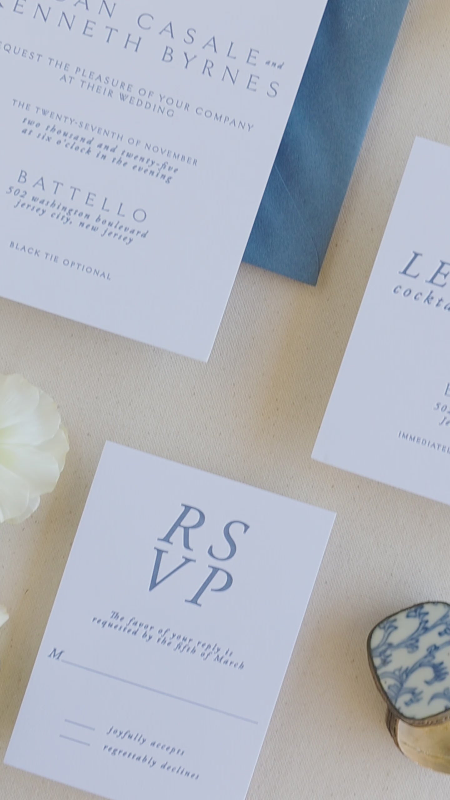 Modern Romantic Wedding Stationery