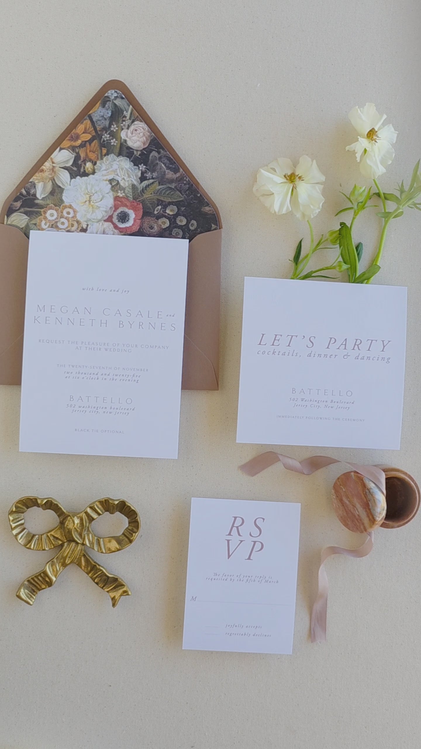 Modern Romantic Wedding Stationery