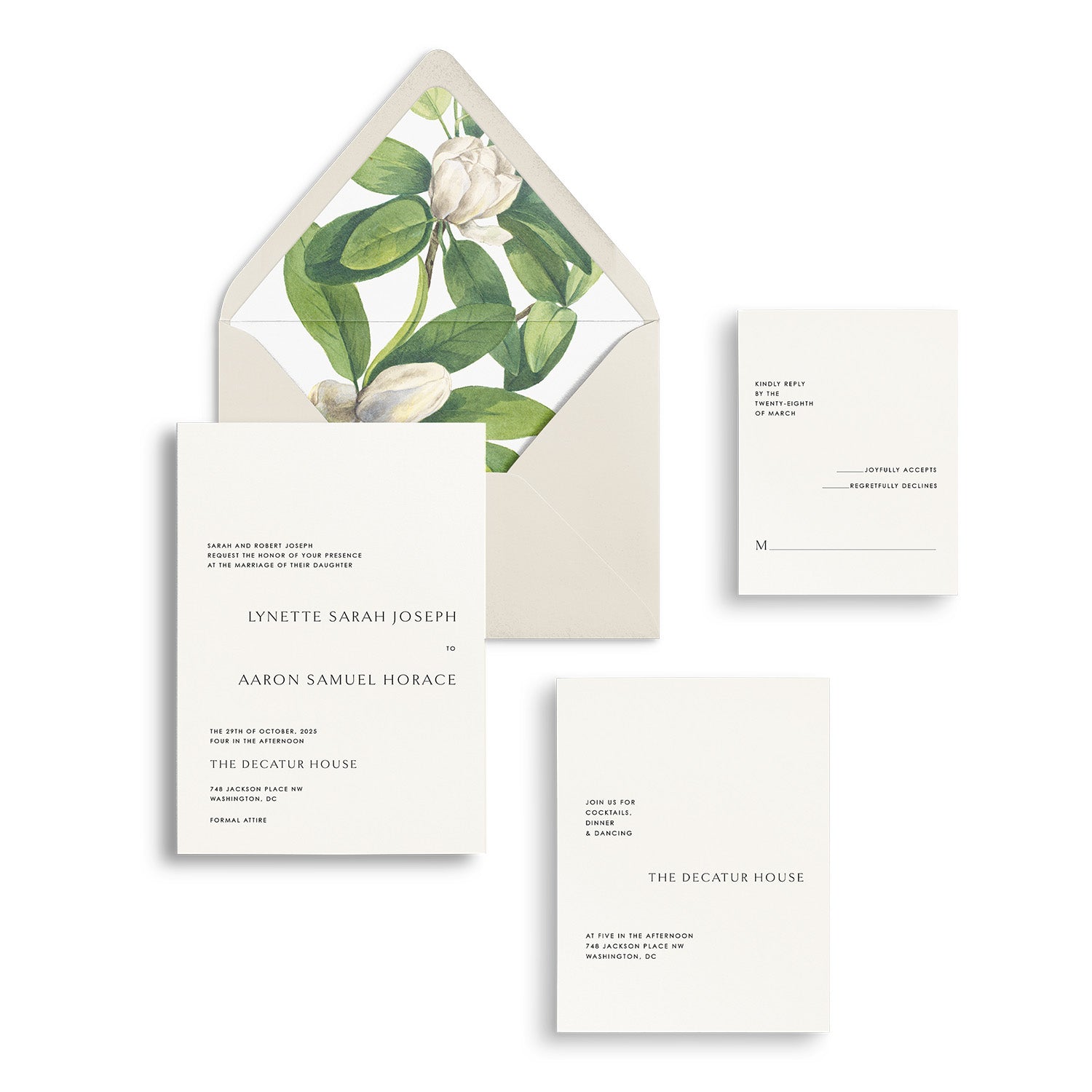 Simple Modern Wedding Invitations - Lively House & Home - Wedding Invitations