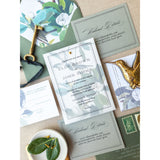 Forest Green Wedding Invitations, Elegant Wedding Invitations, Luxury Wedding Invitations, Wedding Invitations