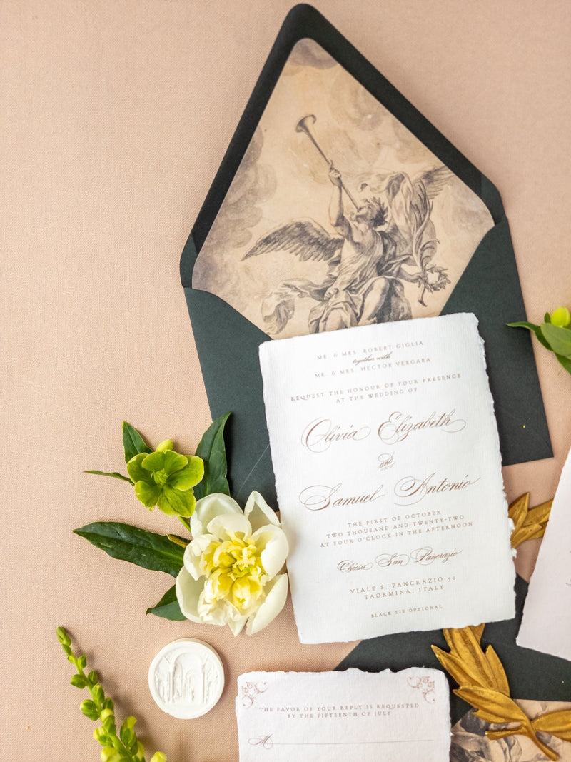 Italian Angel Wedding Invitations - Lively House & Home - Wedding Invitations