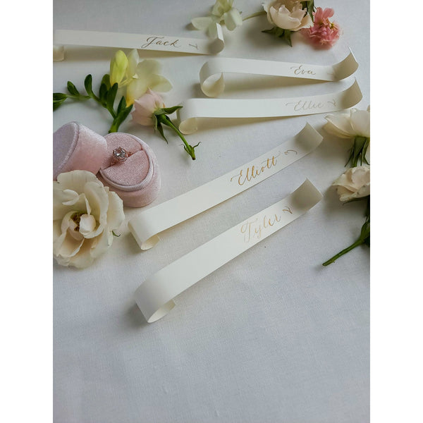 Scroll Place Cards for Champagne Wall - Lively House & Home - Place Cards