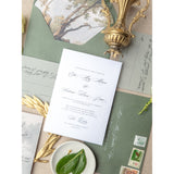 Vintage Greenery Wedding Invitations - Lively House & Home - Wedding Invitations