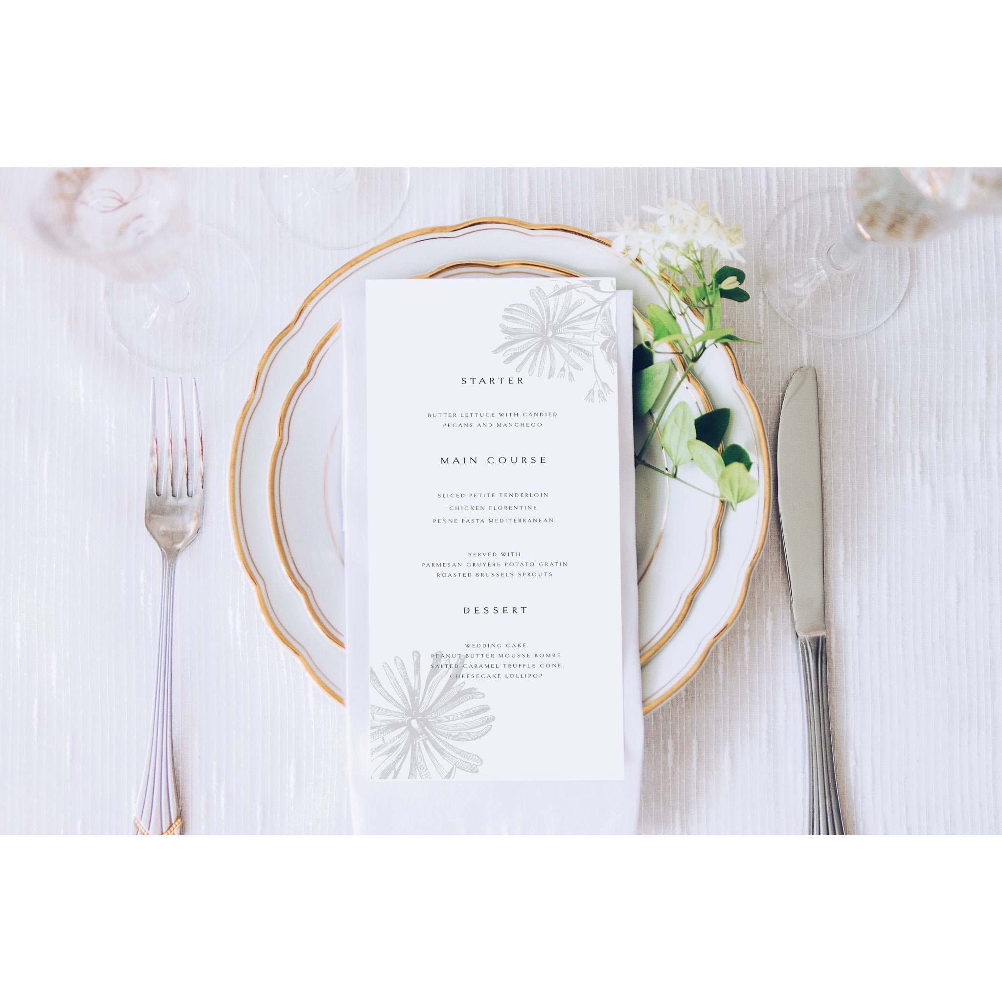 Wedding Menus - Lively House & Home - Menu